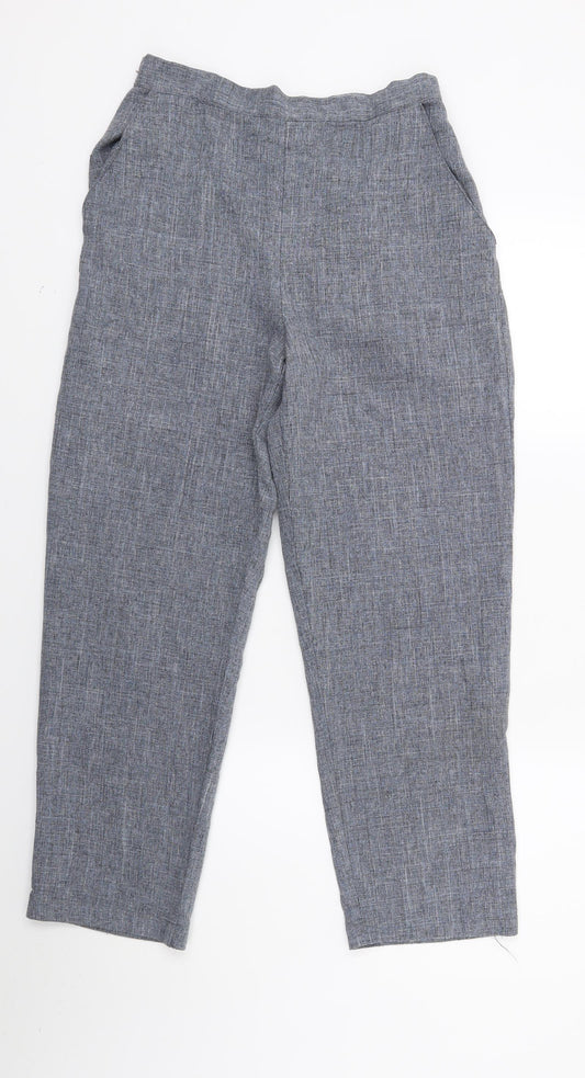 Preworn Womens Blue Trousers Size 12 L23 in