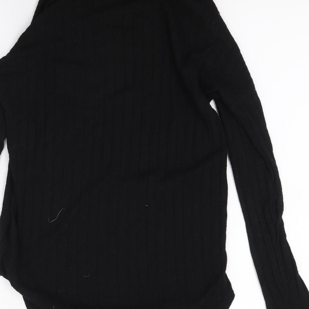 Peacocks Womens Black Knit Pullover Jumper Size 8
