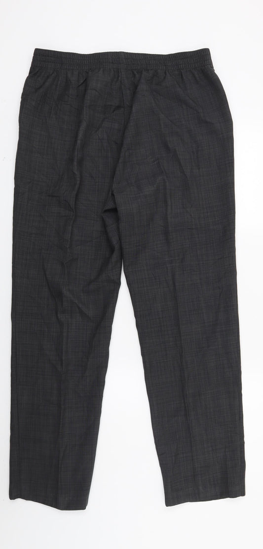 Womens UK Size 14 Marks and Spencer Regular Fit Grey Trousers