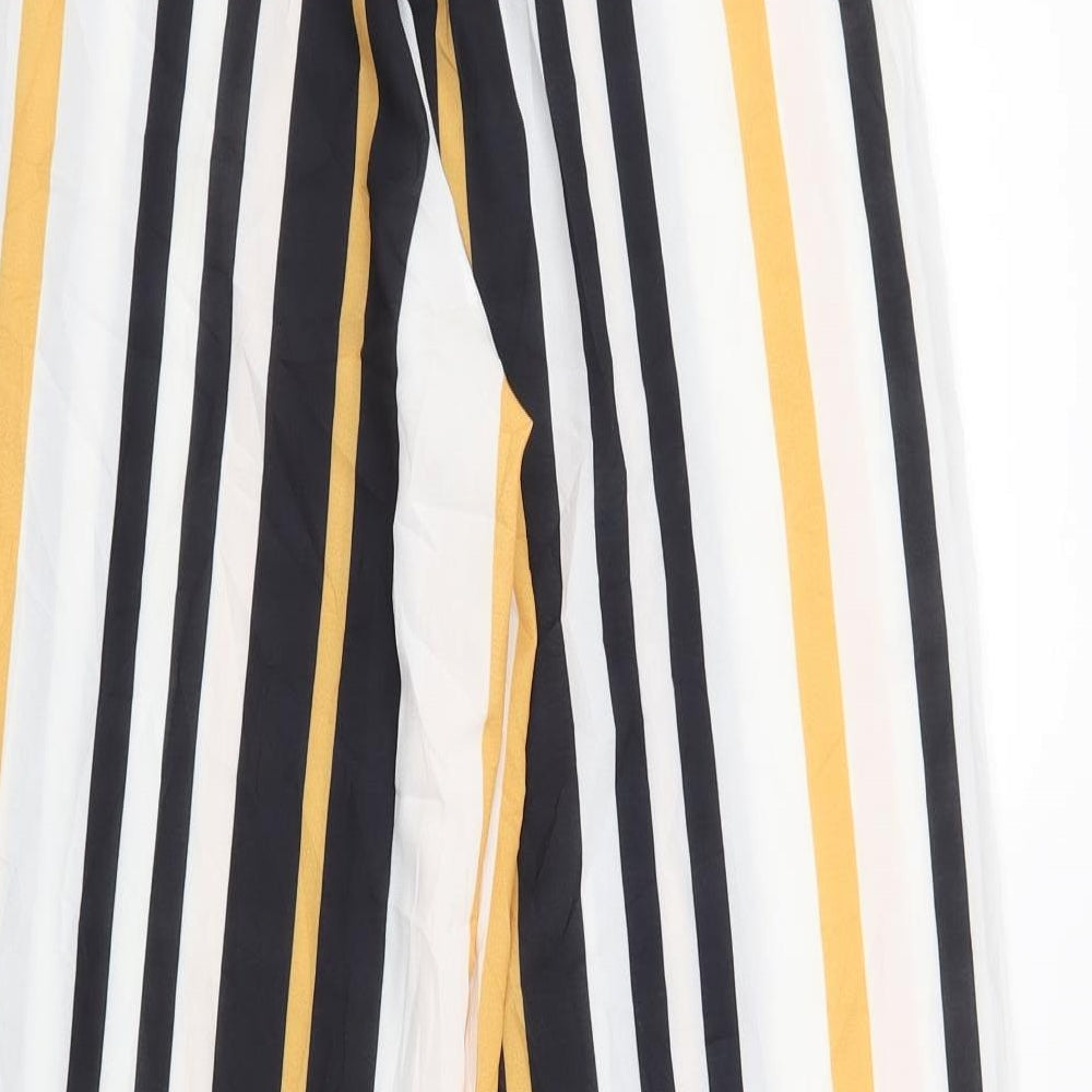 Womens UK Size S Preworn Regular Fit White Trousers