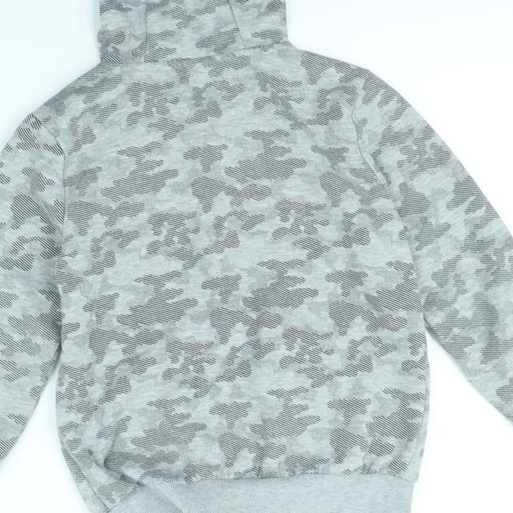 F&F Girls Grey Camouflage Jacket Size 9 Years
