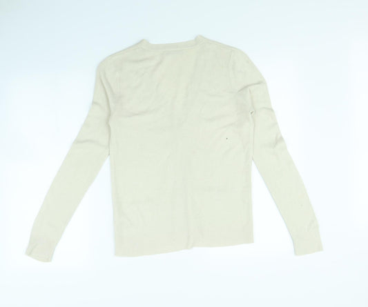 TU Womens Beige Rayon Jacket Size 8