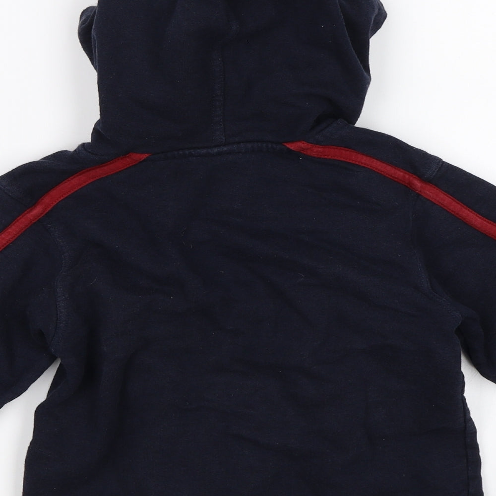 Salt Pepper Boys Blue Full Zip Hoodie Size 3-4 Years - No. 5