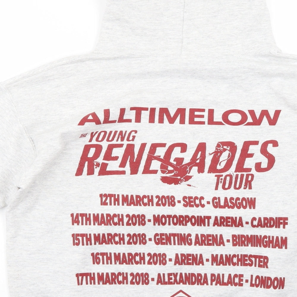 Gildan Womens Red Pullover Hoodie Size S