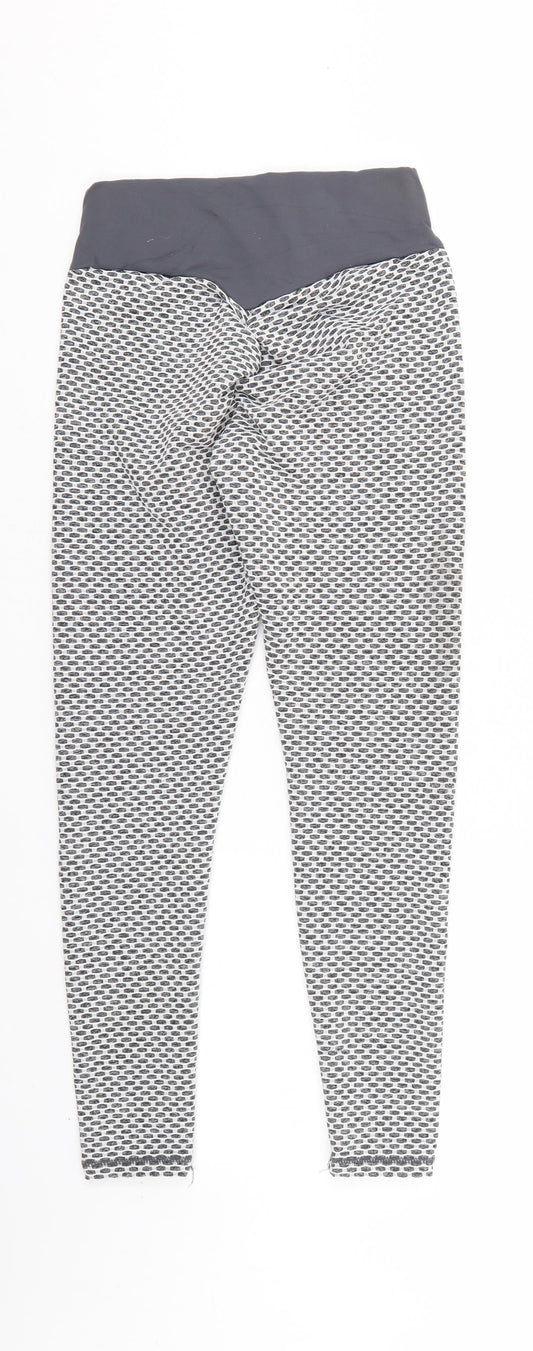 Womens UK Size S Preworn Grey Leggings