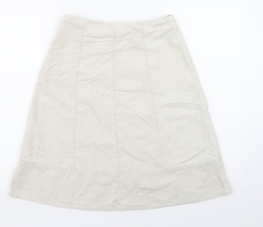 Dickins & Jones Womens Ivory   A-Line Skirt Size 8