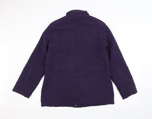 BHS Womens Purple Pea Coat Coat Size 12