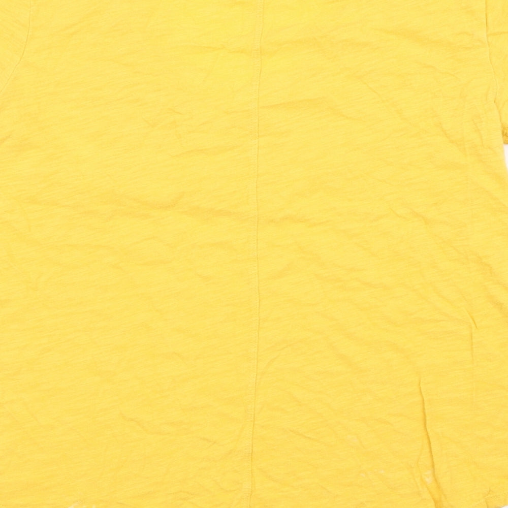 Womens UK Size S Gap Yellow Basic T-Shirt