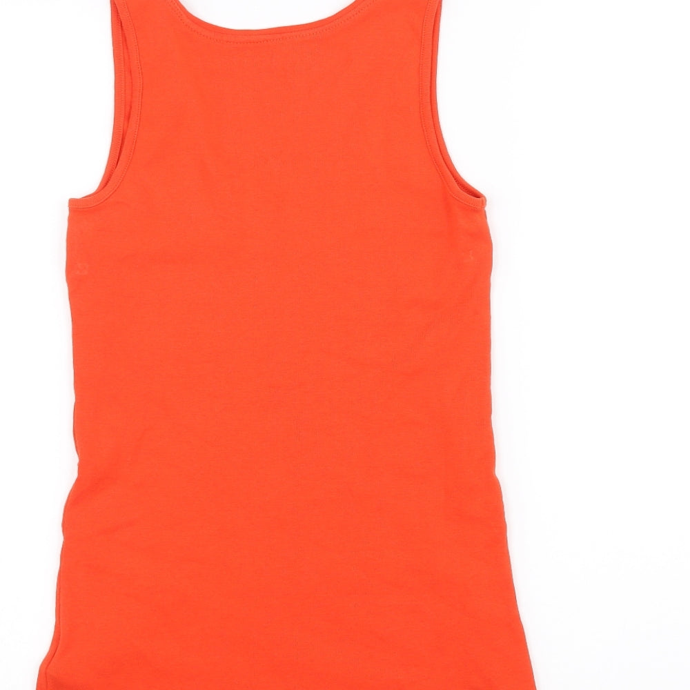 F&F Womens Orange Basic Tank Size 10