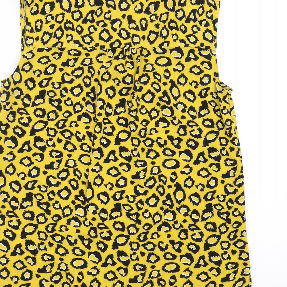 Womens UK Size S Soyaconcept Yellow Basic T-Shirt