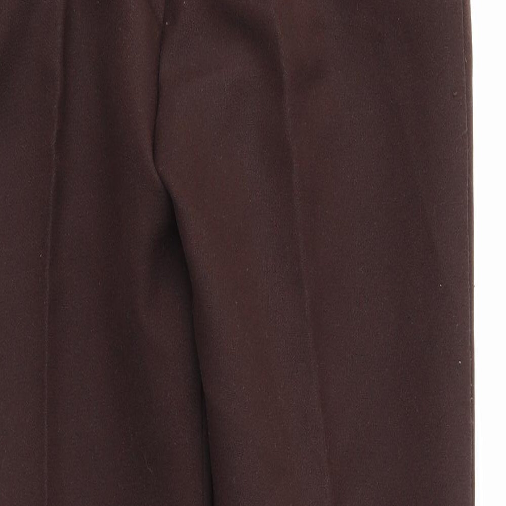 Womens UK Size 30 in Preworn Regular Fit Brown Trousers