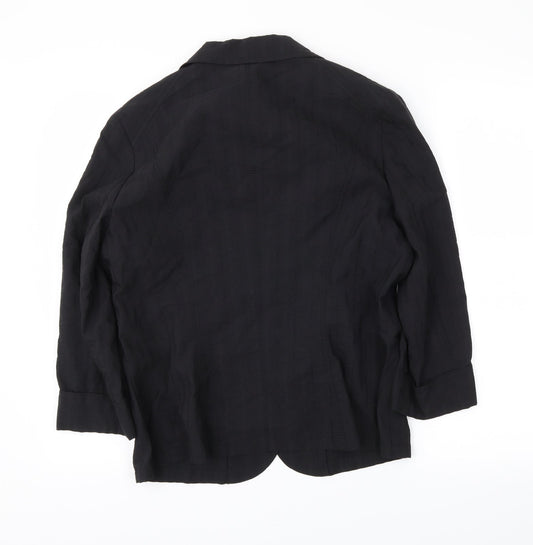 Womens UK Size 14 Gelco Black Jacket