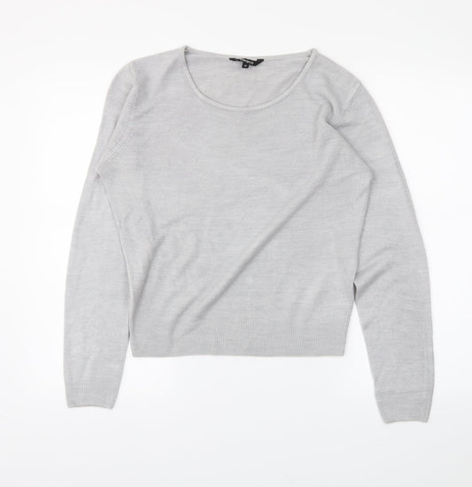 PEP&CO Womens Grey Tunic Jumper Size 14