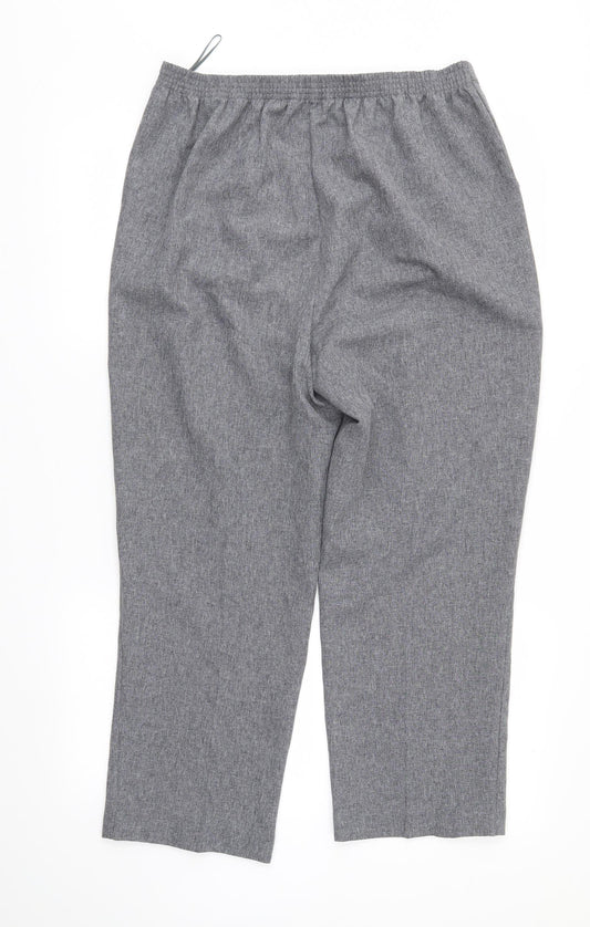 Womens UK Size 14 Bonmarché Regular Fit Grey Trousers