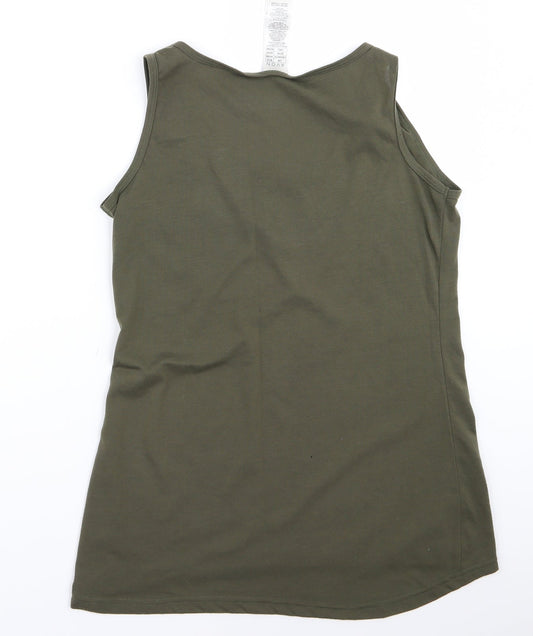 Avon Womens Green Basic Tank Size 10