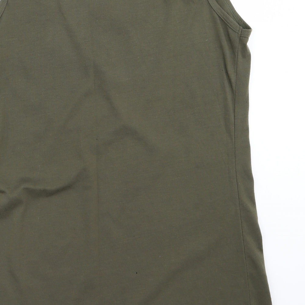 Womens UK Size 10 Avon Green Basic Tank