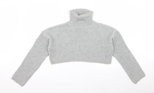 Missguided Womens Grey Pullover Jumper Size M