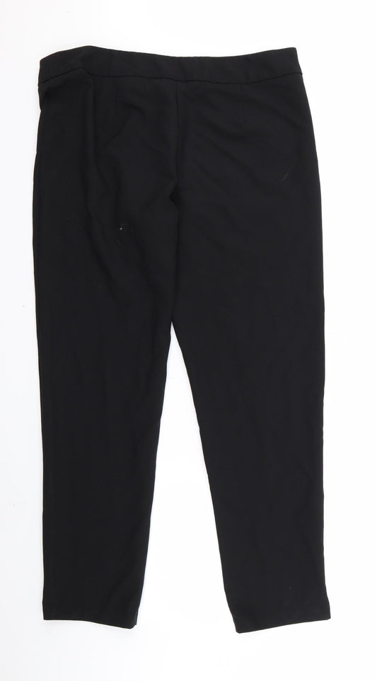George Womens Black Trousers Size 16 L27 in - vv