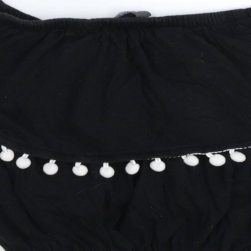 Primark Womens Black Cropped Tank Size 6