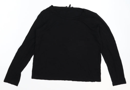 Womens UK Size 8 Boohoo Black Basic T-Shirt