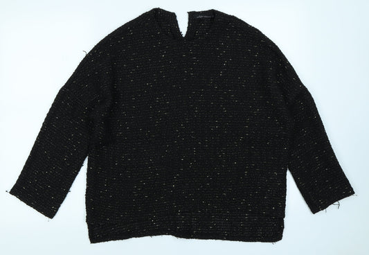 Zara Womens Black Pullover Jumper Size S