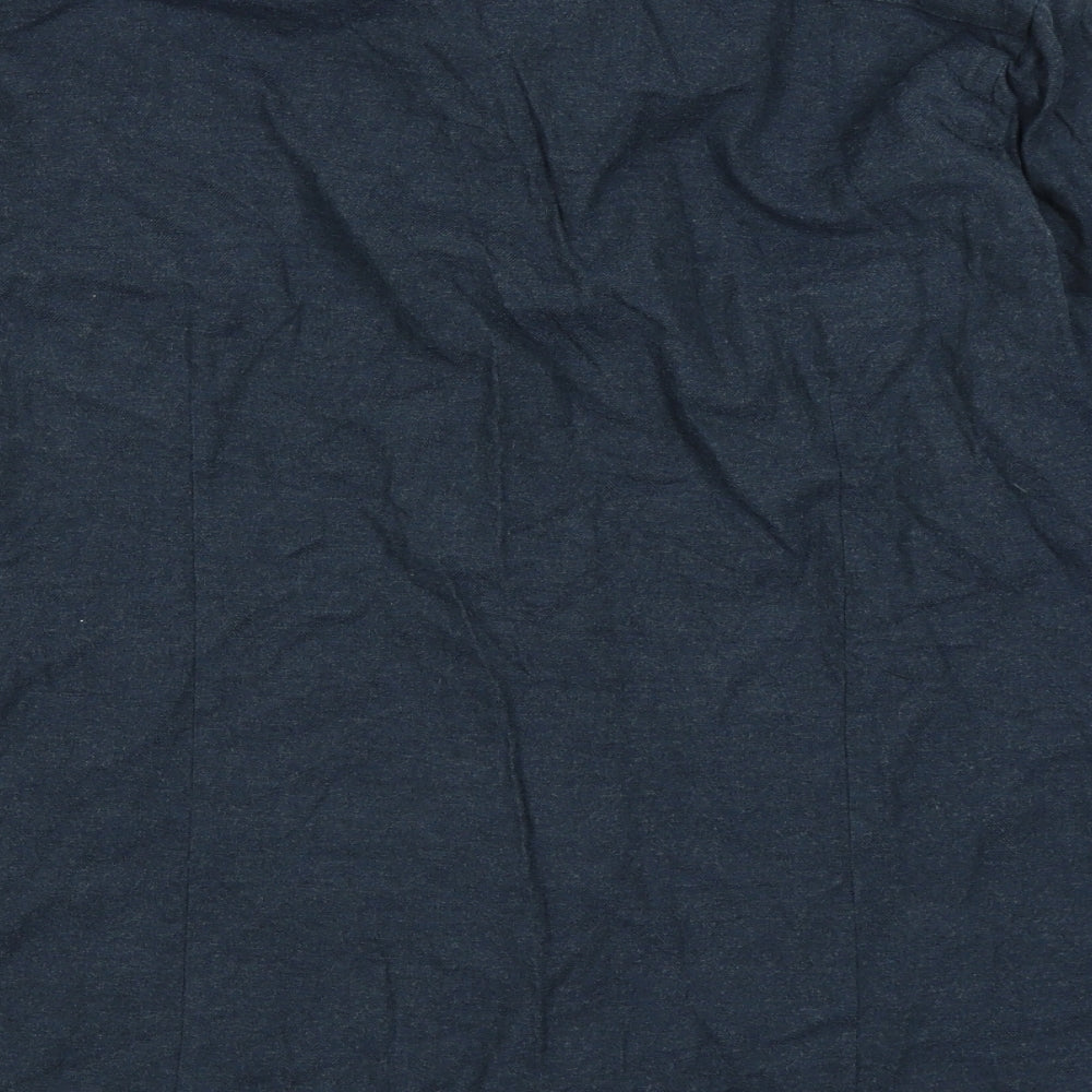 Mens UK Collar Size S Gino Marcello Smart Blue Dress Shirt