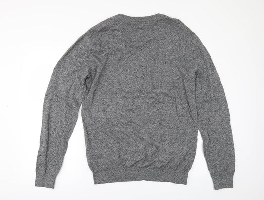 Peacocks Mens Grey Pullover Jumper Size L