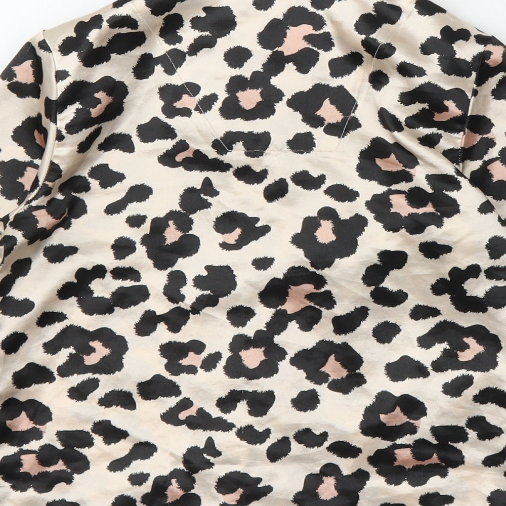 Very Girls Beige Animal Print Top Pyjama Top Size 6-7 Years - Leopard print