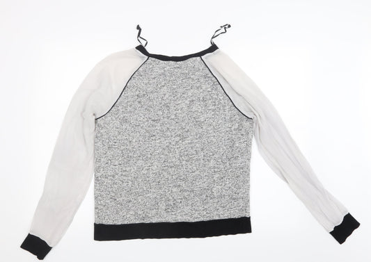 Autograph Womens Grey Knit Pullover Jumper Size 12