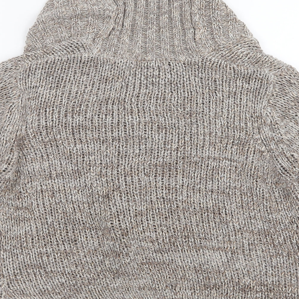 Marks and Spencer Womens Beige Knit Cardigan Jumper Size 12