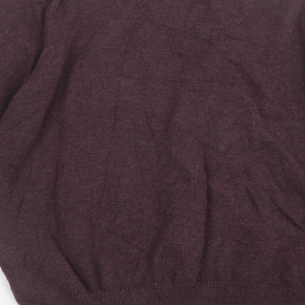 Marks and Spencer Mens Purple Knit Pullover Jumper Size M