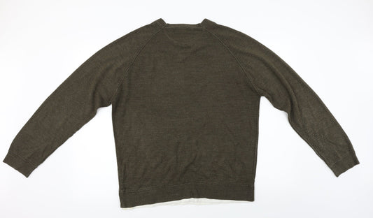 Mens UK Size L Burton Grey Pullover Jumper