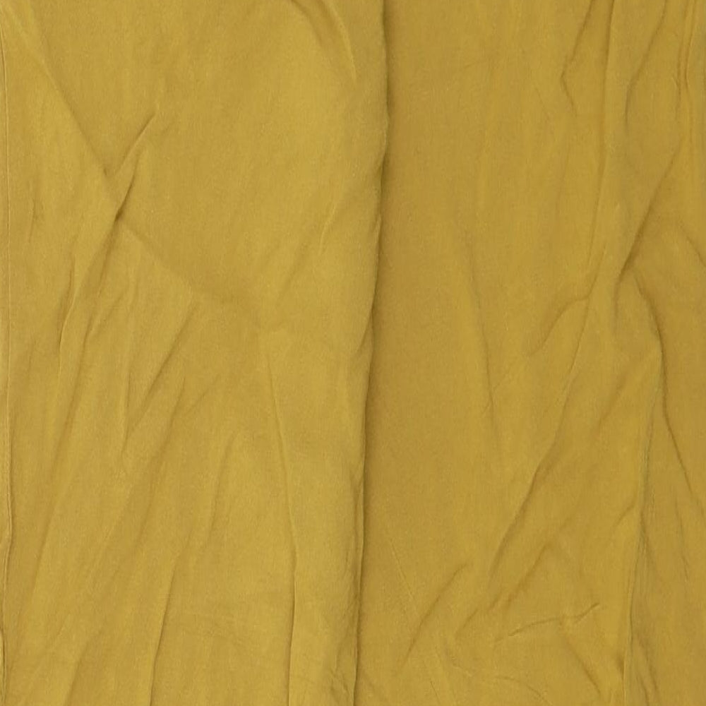 Primark Womens Yellow Trousers Size 8 L23 in