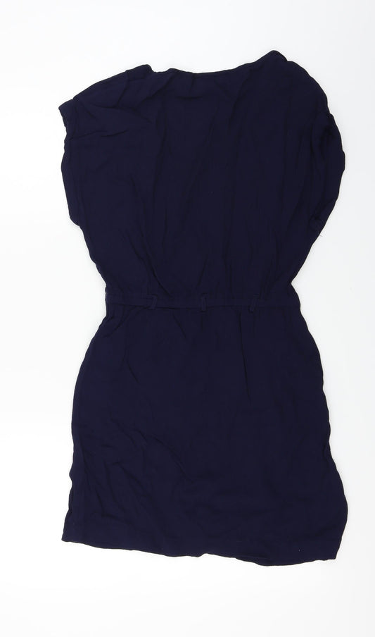 Mango Womens Blue A-Line Size M