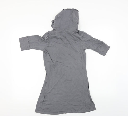 Topshop Womens Grey A-Line Size 8