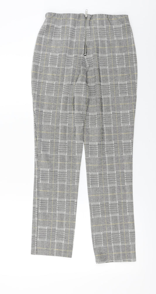 Womens UK Size M H&M Regular Fit Grey Trousers