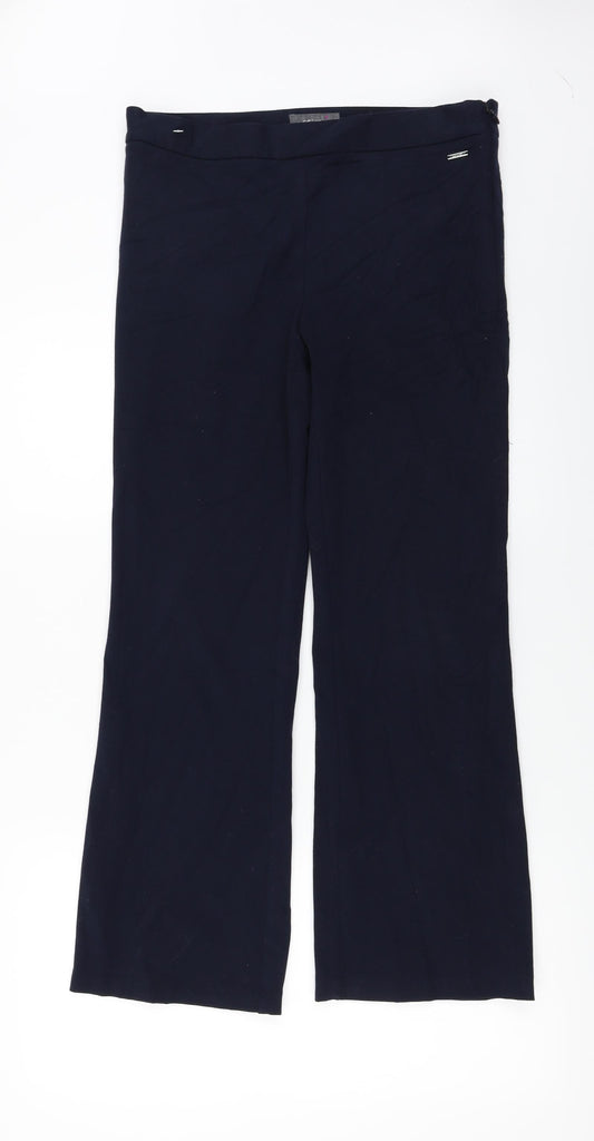 Womens UK Size 12 Per Una Regular Fit Blue Trousers