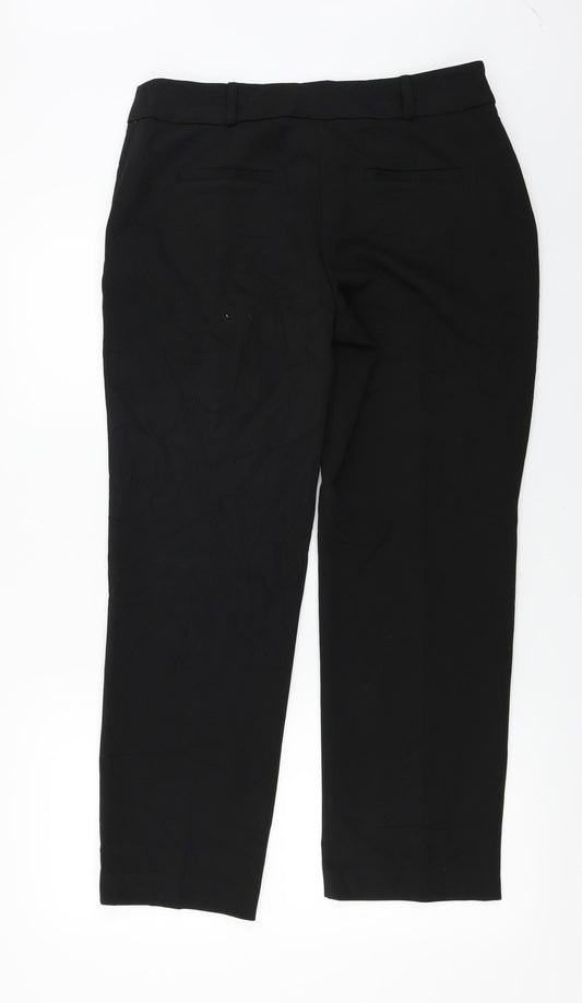 TU Womens Black Trousers Size 14 L25 in