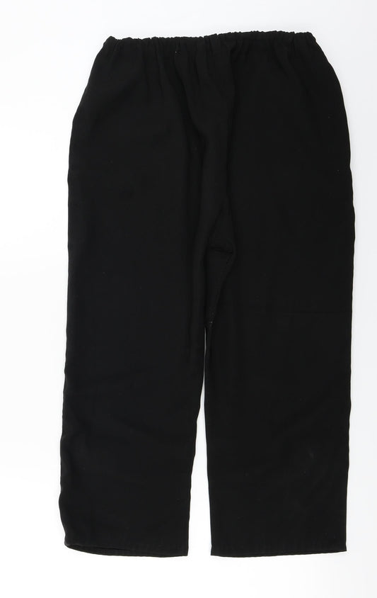 Preworn Womens Black Trousers Size 26 in L20 in