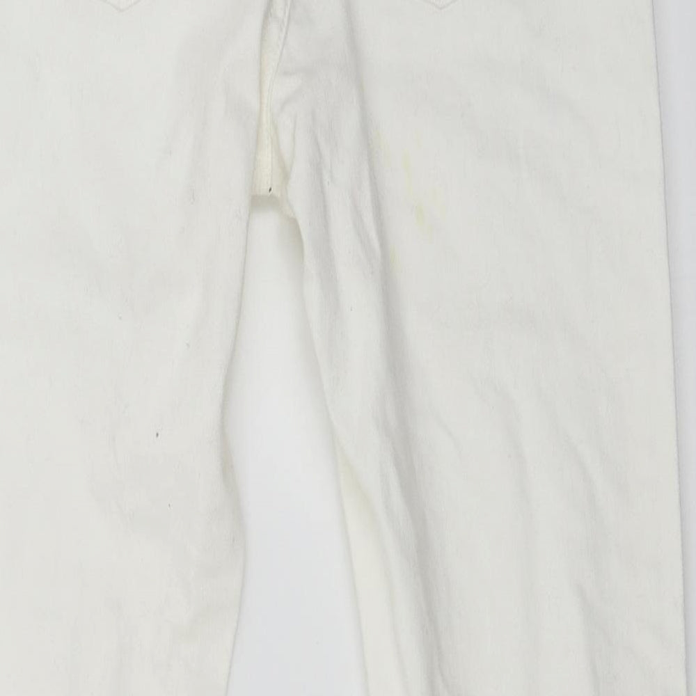 denim co Womens White Skinny Jeans Size 10 L23 in