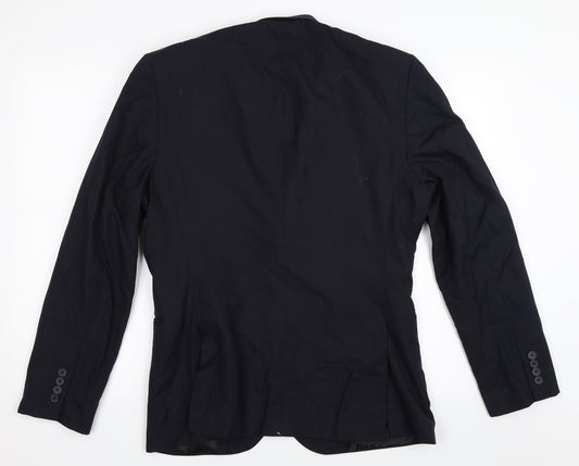 Mens UK Size 40 Topman Regular Blue Suit Jacket