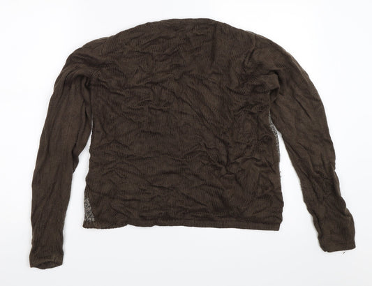Casamia Womens Brown Pullover Jumper Size M