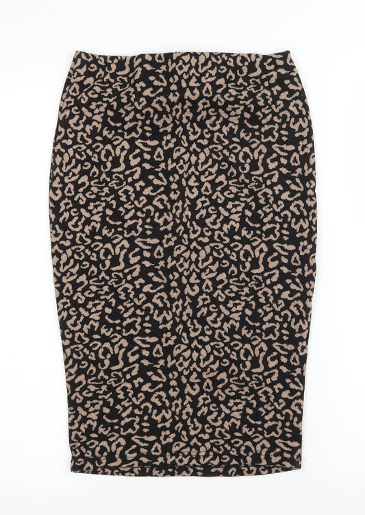 FOREVER 21 Womens Brown Jersey Straight & Pencil Skirt Size S