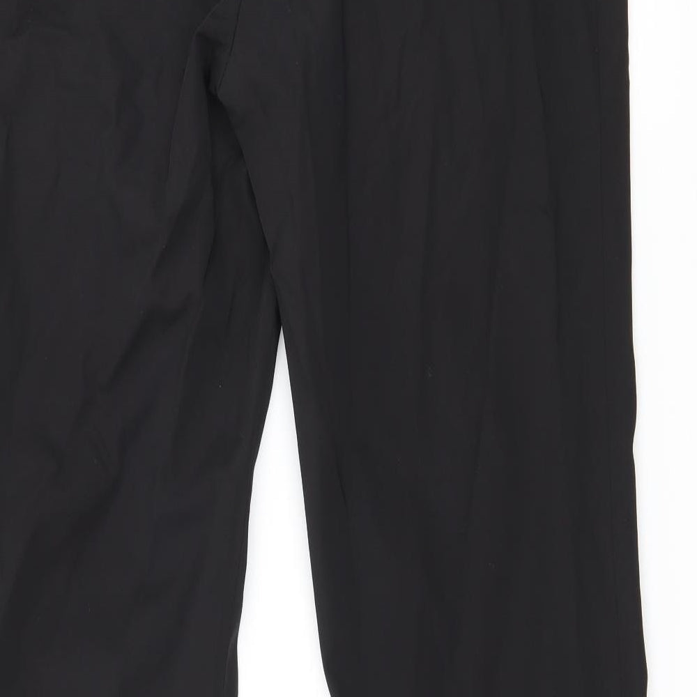 Womens UK Size 14 Etam Regular Fit Black Trousers