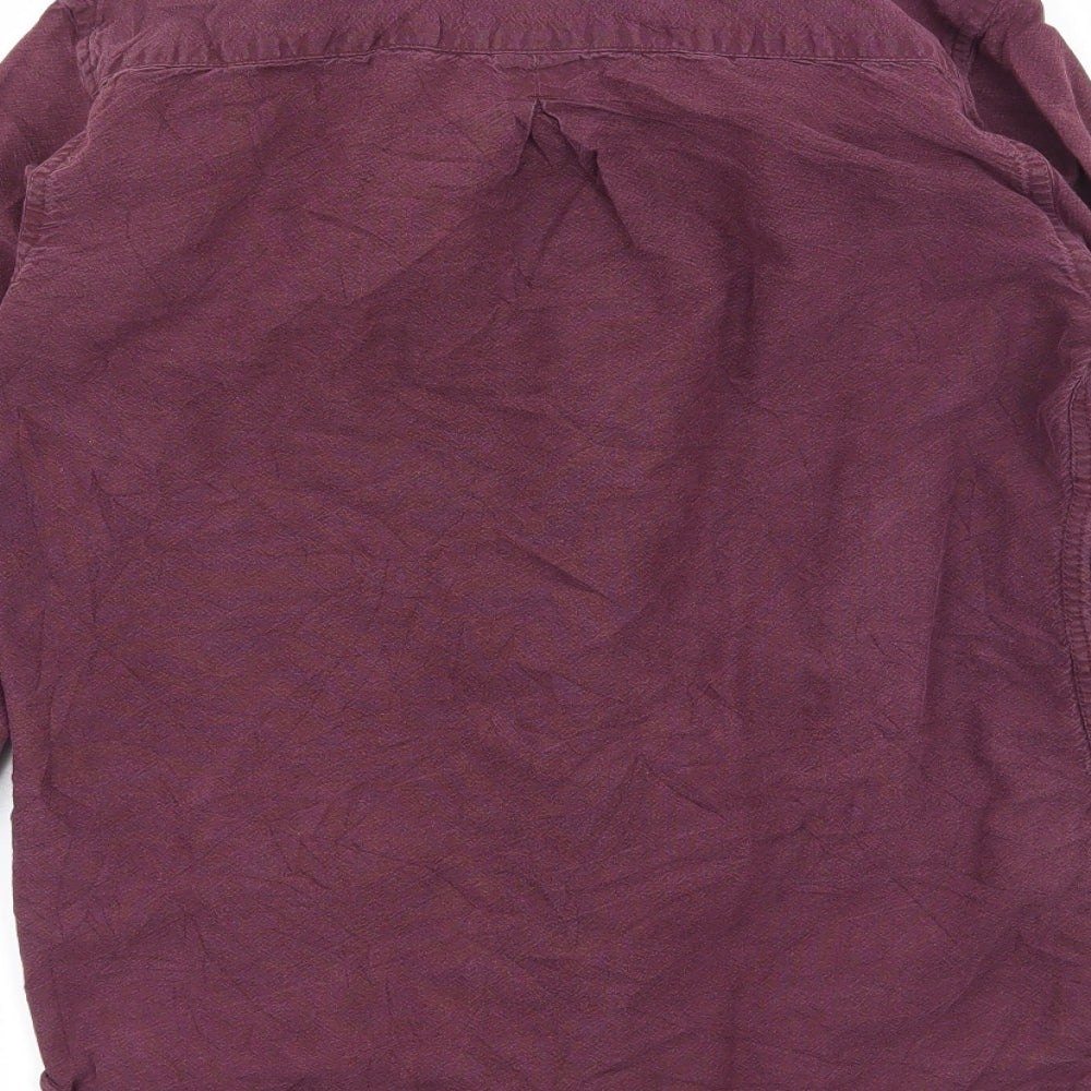 River Island Mens Purple Button-Up Size XS