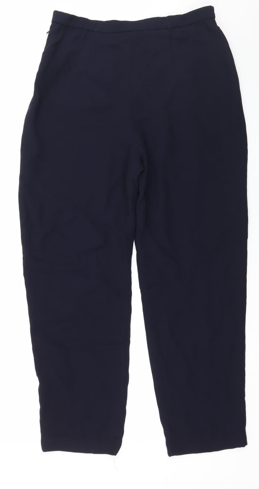 Womens UK Size 8 Talbots Regular Fit Blue Trousers