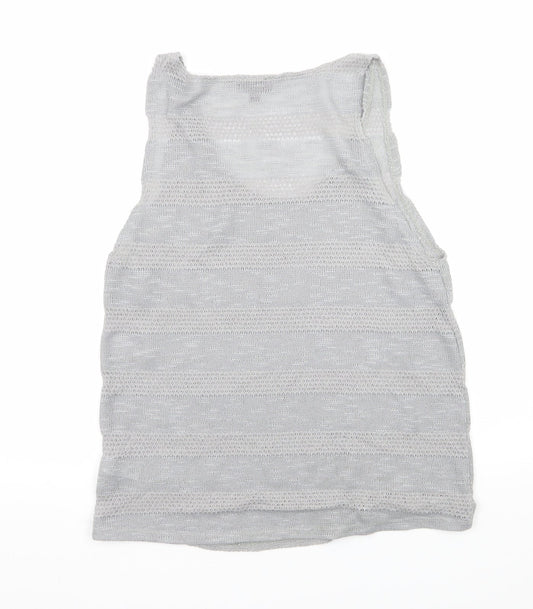 Womens UK Size 14 Topshop Green Basic Tank