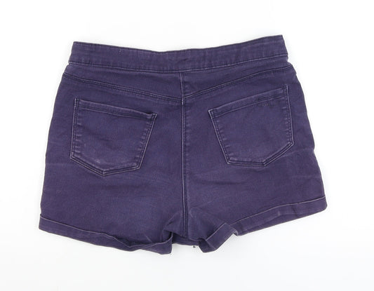Papaya Womens Purple   Hot Pants Shorts Size 8