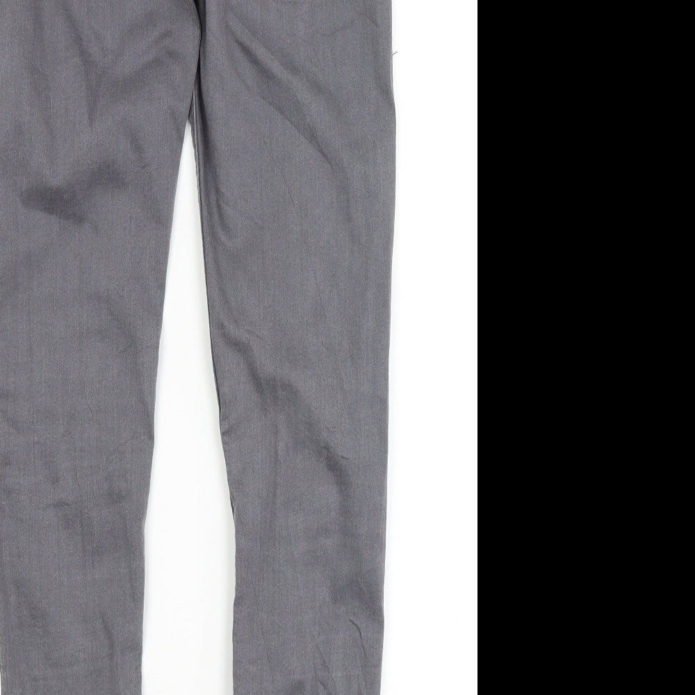 Dorothy Perkins Womens Grey Skinny Jeans Size 8 L28 in