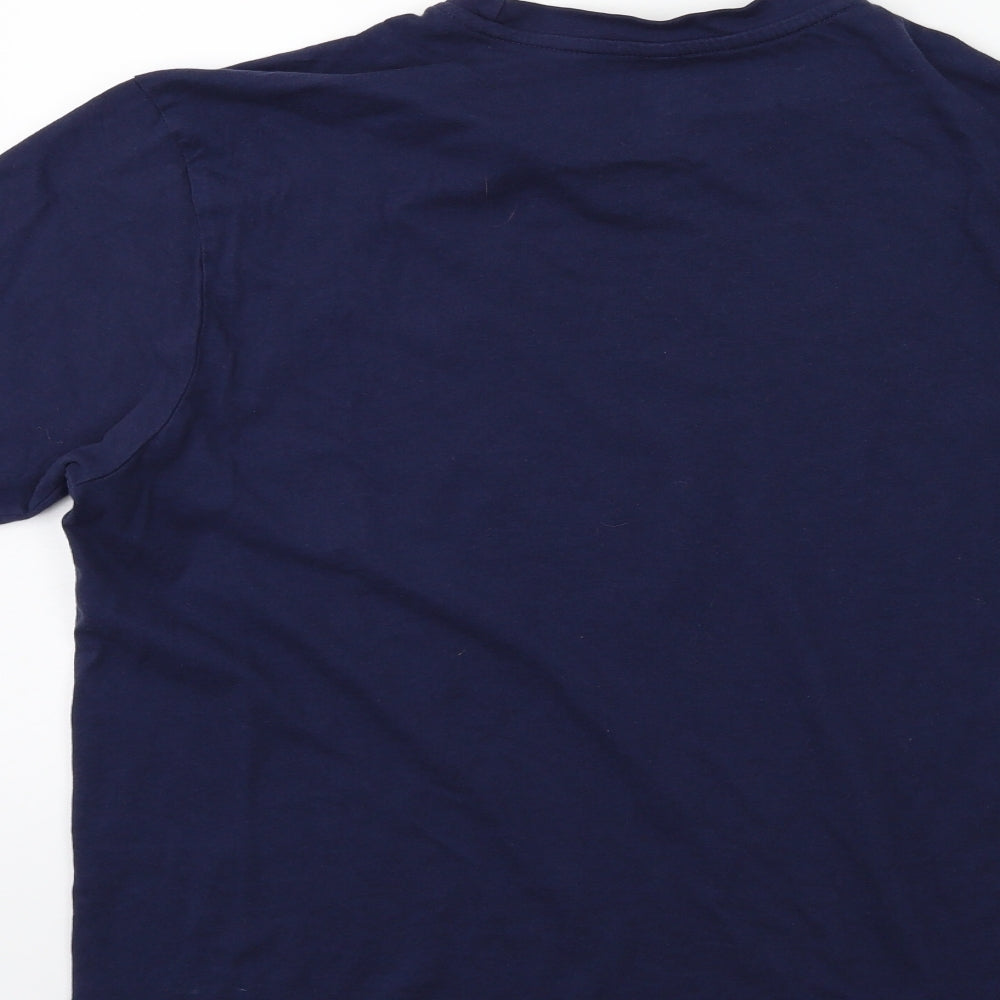 Womens UK Size M Donnay Blue Basic T-Shirt